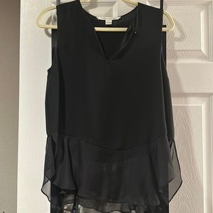 DVF Black Womens Silk Blouse